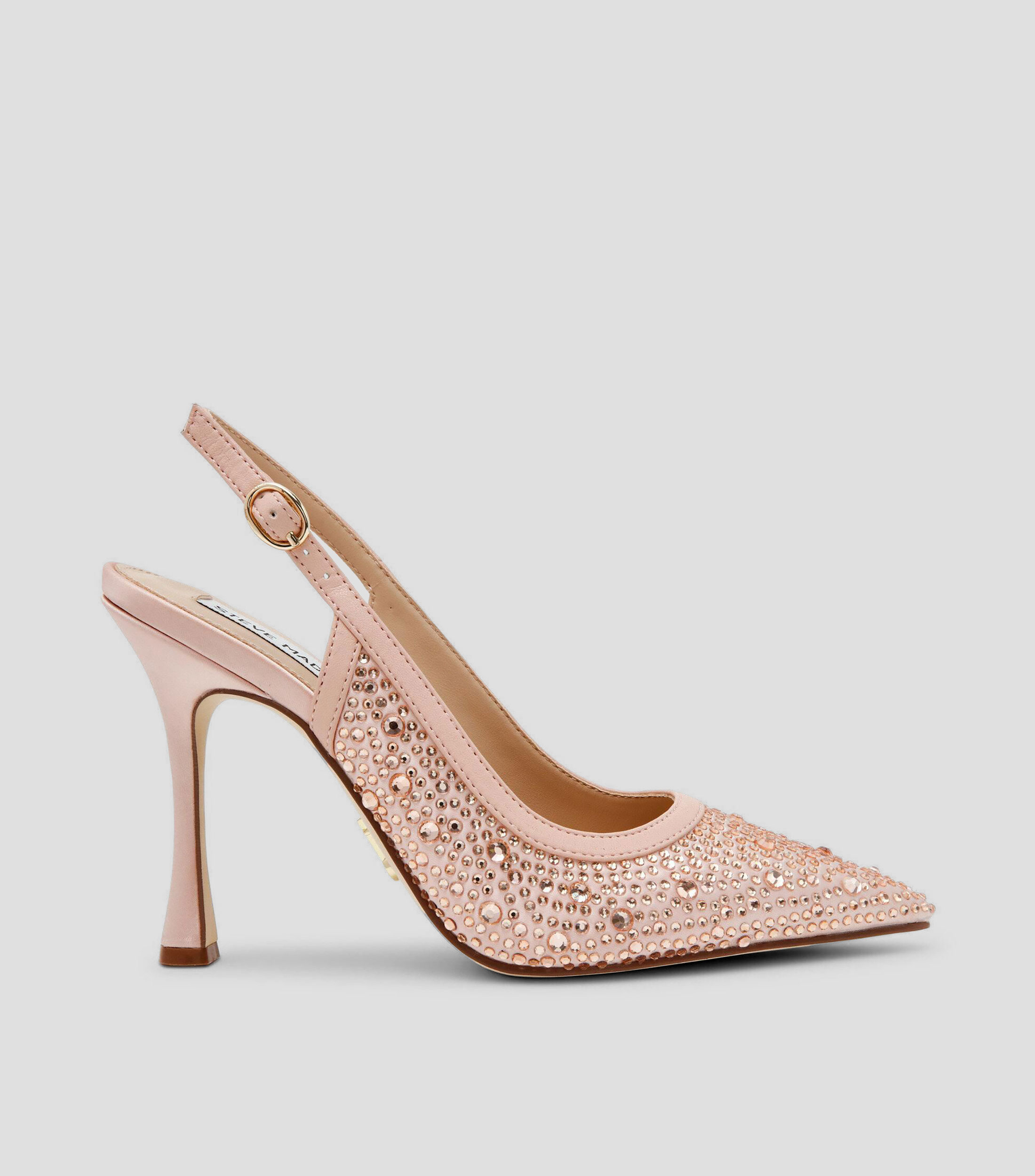 Zapatillas con tacón medio de aguja Mujer